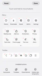Samsung Internet Browser screenshot