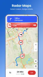 Satellittvisning, Kart, Radar screenshot
