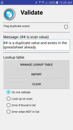 Scan to Spreadsheet screenshot
