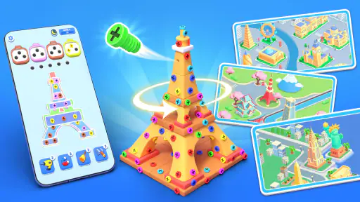 Screw Sort Jam™ - Screw 3d screenshot