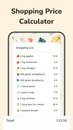 Shopping List & Calculator screenshot