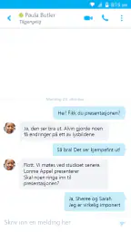 Skype for Business for Android screenshot