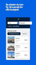 Skyscanner Flyreiser Hotell screenshot