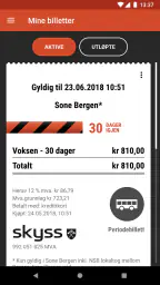 Skyss Billett screenshot