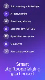 Smart Receipts: Skann Utgifter screenshot