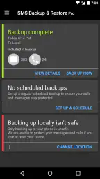 SMS Backup & Restore Pro screenshot