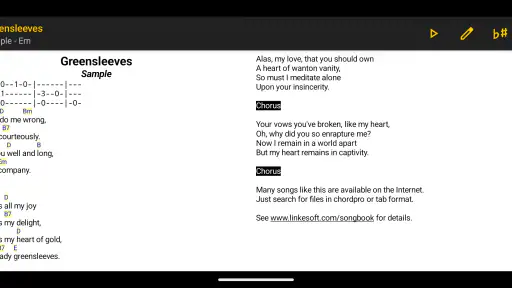 SongBook screenshot