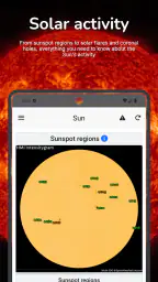SpaceWeatherLive screenshot