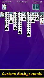 Spider Solitaire-spillet screenshot