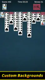 Spider Solitaire-spillet screenshot