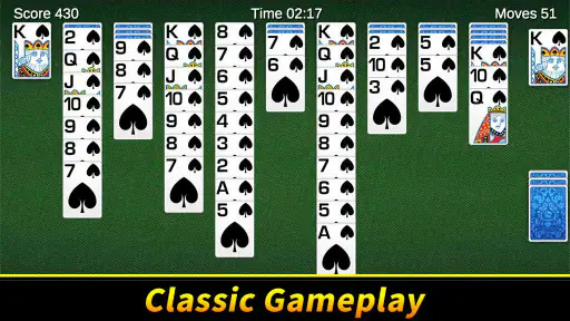 Spider Solitaire-spillet screenshot