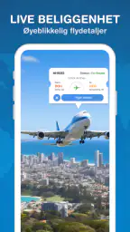Sporing av flyreiser i sanntid screenshot