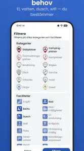 Ställplatsappen screenshot