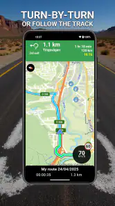 Stegra.io - Motorsykkel-GPS screenshot