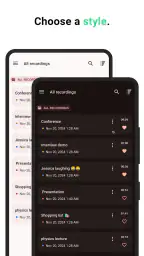 Stemmeopptaker screenshot