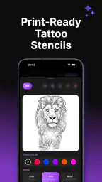 Stencil AI - Tattoo Stencils screenshot