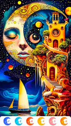 Surreal Art Coloring Pages screenshot