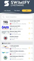 Swimify Livetiming screenshot