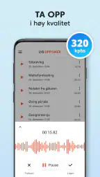 Taleopptak Pluss - Dictaphone screenshot