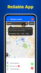 Telefonnummerlokalisator screenshot