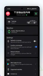 Teswear: Se app for Tesla screenshot