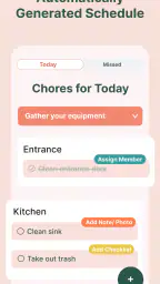 Tidy: Vaskeplan screenshot