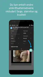 Tilleggsmodulutskriftstjeneste screenshot