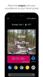 Time Until: Countdowns, Widget screenshot