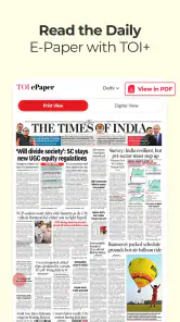 TOI English News, Daily ePaper screenshot
