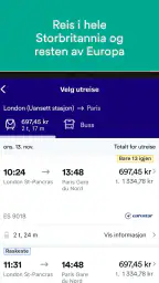 Trainline: Togreiser i Europa screenshot