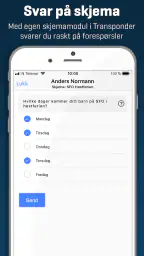 Transponder Meldingsbok screenshot