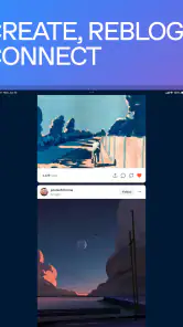 Tumblr Social Media & Art Blog screenshot