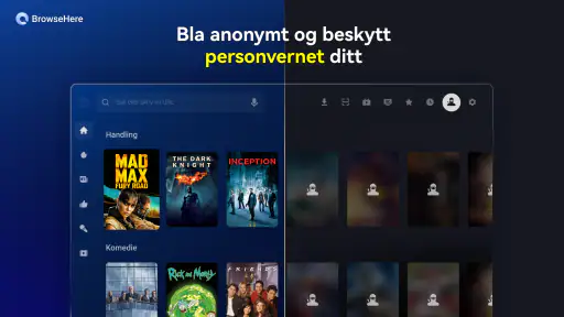 TV-nettleser BrowseHere screenshot