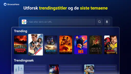 TV-nettleser BrowseHere screenshot