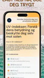 UV-indeks: Bruning og soling screenshot
