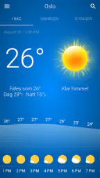 Været Norge screenshot