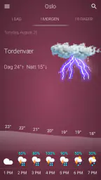 Været Norge screenshot