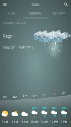 Været Norge screenshot