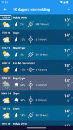 Været Norge XL PRO screenshot