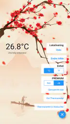Værtermometer screenshot