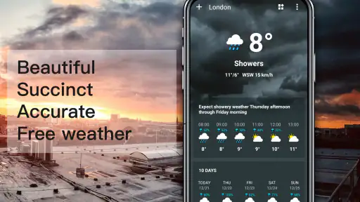 Værvarselet screenshot