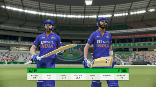 Verdensmestre cricket spil screenshot