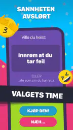 Ville du helst? Spørsmål quiz screenshot