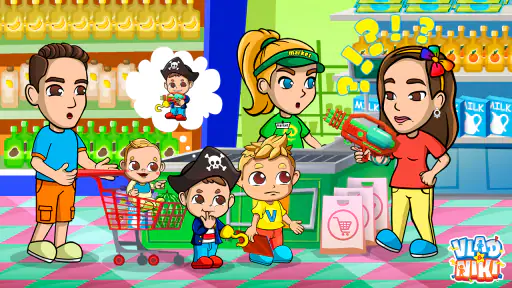Vlad & Niki Supermarked spill screenshot