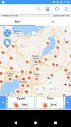 WeatherJapan Japan's weather f screenshot