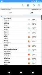 WeatherJapan Japan's weather f screenshot
