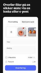 WeTransfer : Overfør filer screenshot