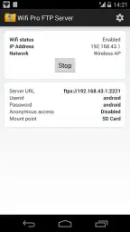 WiFi Pro FTP Server screenshot