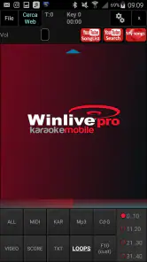 Winlive Pro Karaoke Mobile 2.0 screenshot