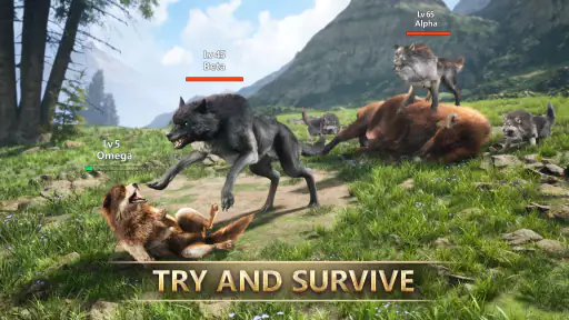 Wolf Game: Wild Animal Wars screenshot
